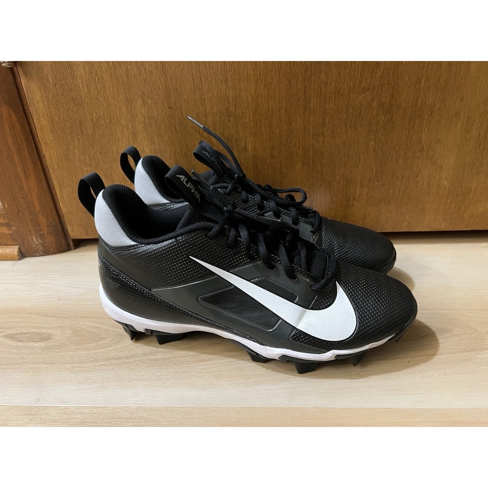 NWOT Nike Alpha Menace‎ 4 Shark Black White Size 8.5 FN0028-001 Football Cleats